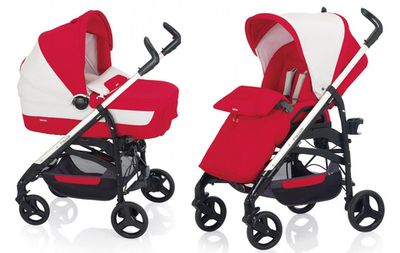 Детская коляска Inglesina Trilogy System 2 в 1 (бело-красный)