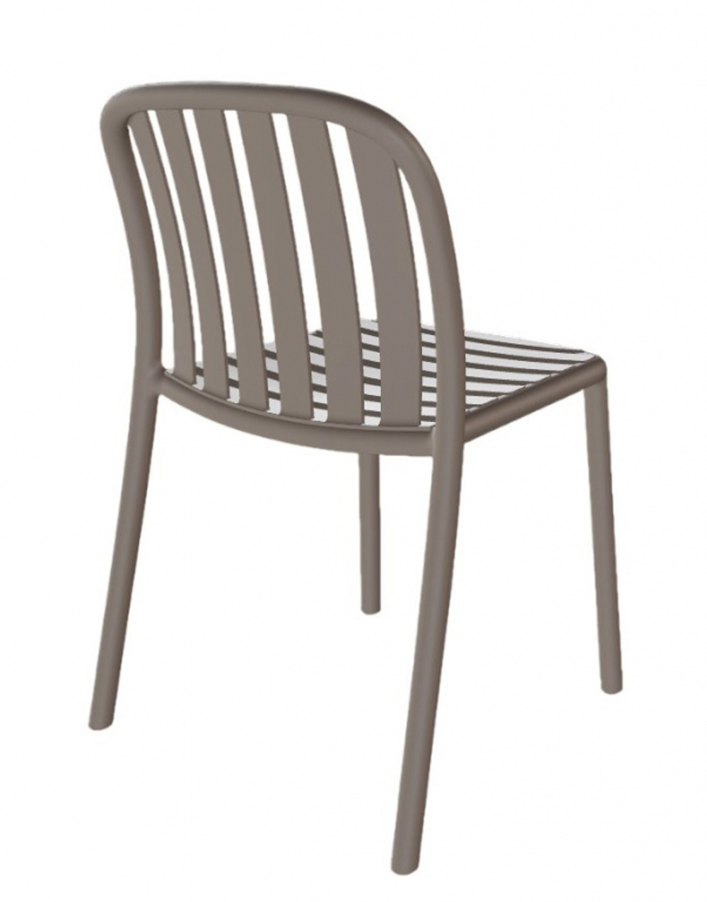 Стул пластиковый Papatya Galata-S, тортора