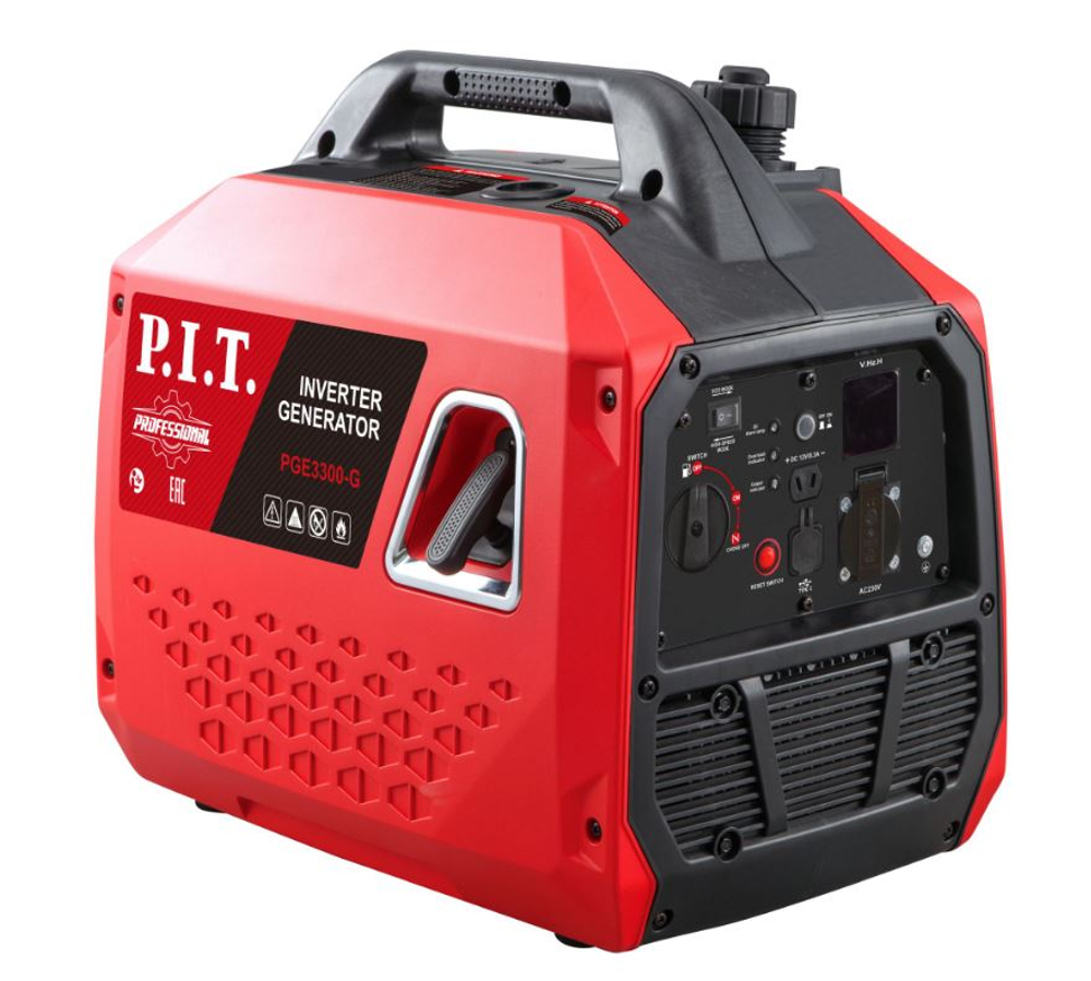 Генератор бензиновый PGE3300-G  (3,3/3,0 кВт, 149см3, 4 такт, 1х220В, 12В, 13А)