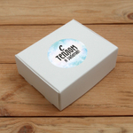 Наклейка стикер глянцевая круглая 40 мм 150 шт "Спасибо Обняли Приподняли"