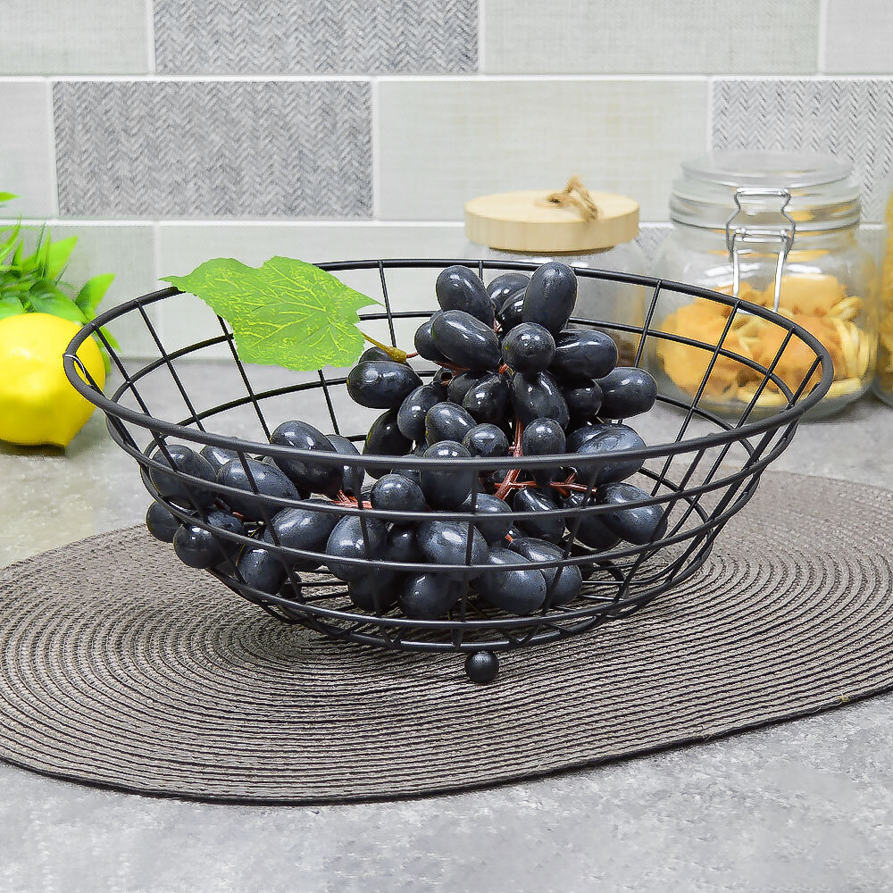 Фруктовница металлическая 28*10см, 7379