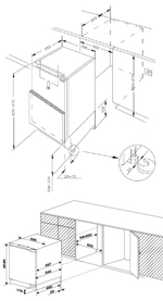 Встраиваемый холодильник Meferi MBR82 LOW FROST LIGHT фото 10