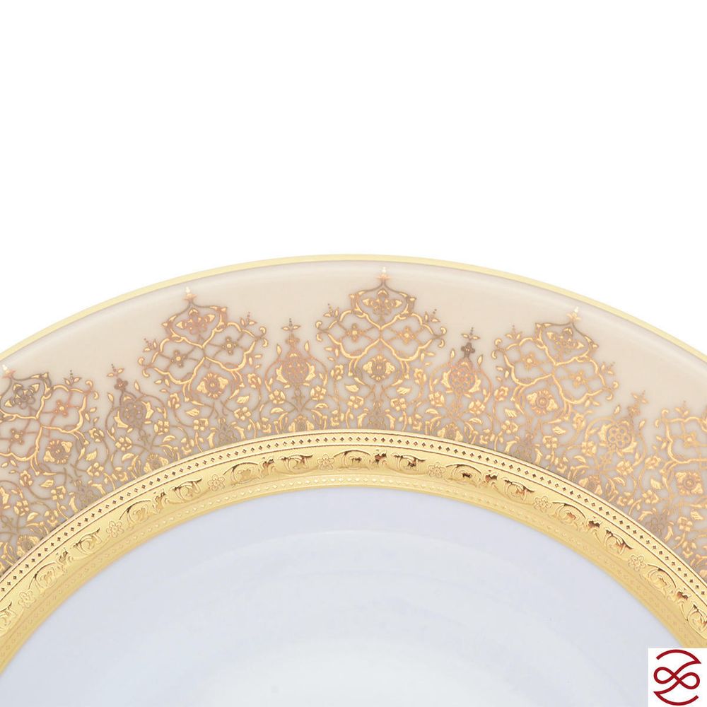 Набор глубоких тарелок Falkenporzellan Constanza Marakesh Cream Gold 22.5 см (6шт)