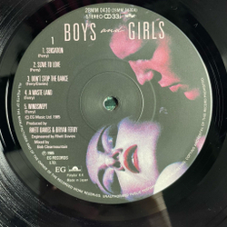 Винтажная виниловая пластинка LP Bryan Ferry Boys And Girls (Japan 1985) (No Obi) Sensation