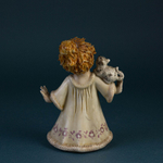 Фарфоровая мануфактура Capodimonte «Девочка с кошечкой»