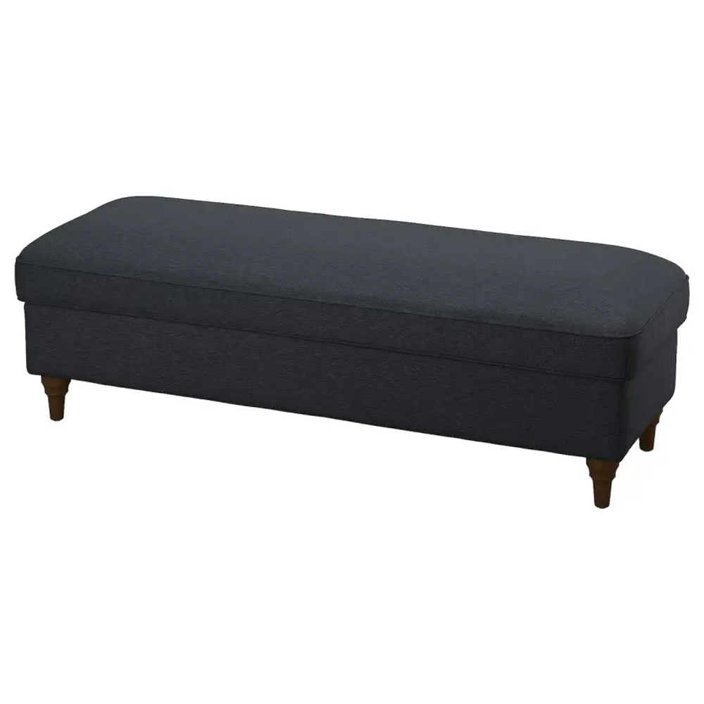 Пуф с местом для хранения - IKEA ESSEBODA/ЕССЕБОДА ИКЕА, 44х50х145 см, черный