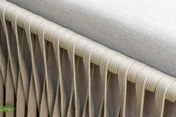 "Касабланка" модульная лаунж-зона из роупа (веревки), каркас из алюминия