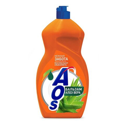 Средство для мытья посуды AOS «Бальзам Алоэ вера» - 1,3 л.