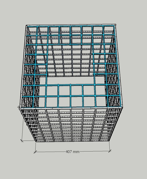 Габион клумба 400х400х600