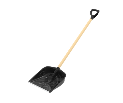 Лопата снеговая Альфа АльтПласт (460х420мм) с/ч и V-ручкой