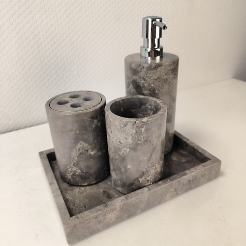 Набор из мрамора 5 предм SEA Set Grey NM-63758 прямоуг 85