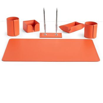 Настольный набор из кожи Cuoietto серии Business из 6 предметов (NBCOr6.2)