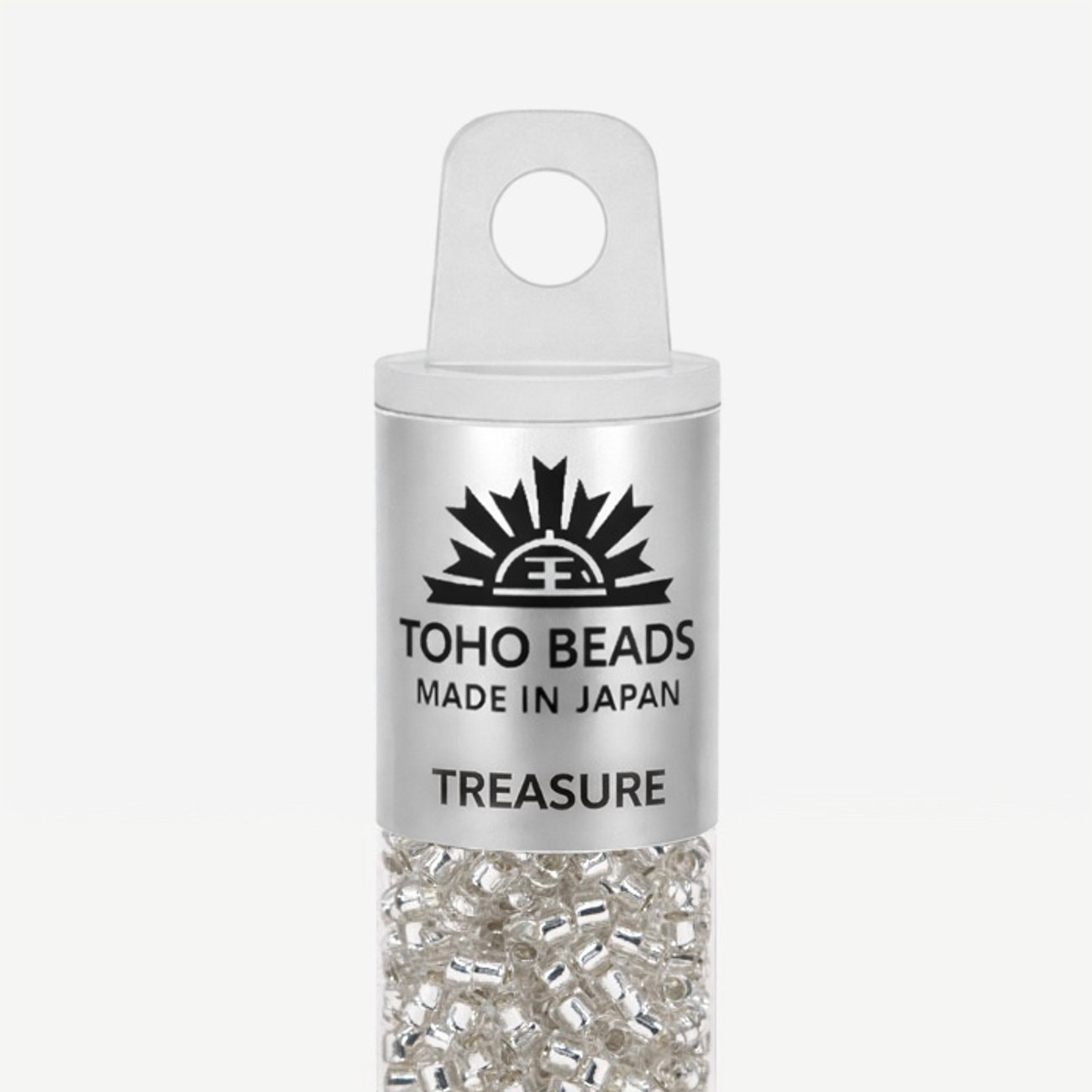 Японский бисер TOHO Treasure (№21), с внутренним серебрением, прозрачный