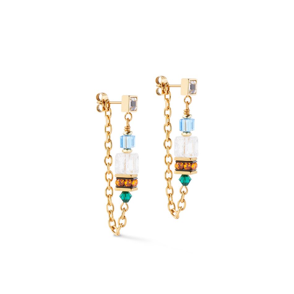 Серьги Coeur de Lion Multicolour Gold 3020/21-1516
