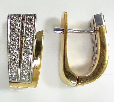 Серьги Эстерелла золото 750, бриллианты