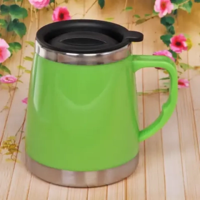 Термокружка 450мл «Блеск» зеленая