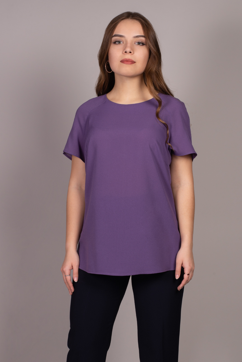 Блузка 3238ЛП, черника #84Ч093238ЛП