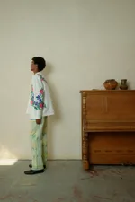 Рубашка Soeurs Цветущая / Pink Blooming Long Sleeve белая