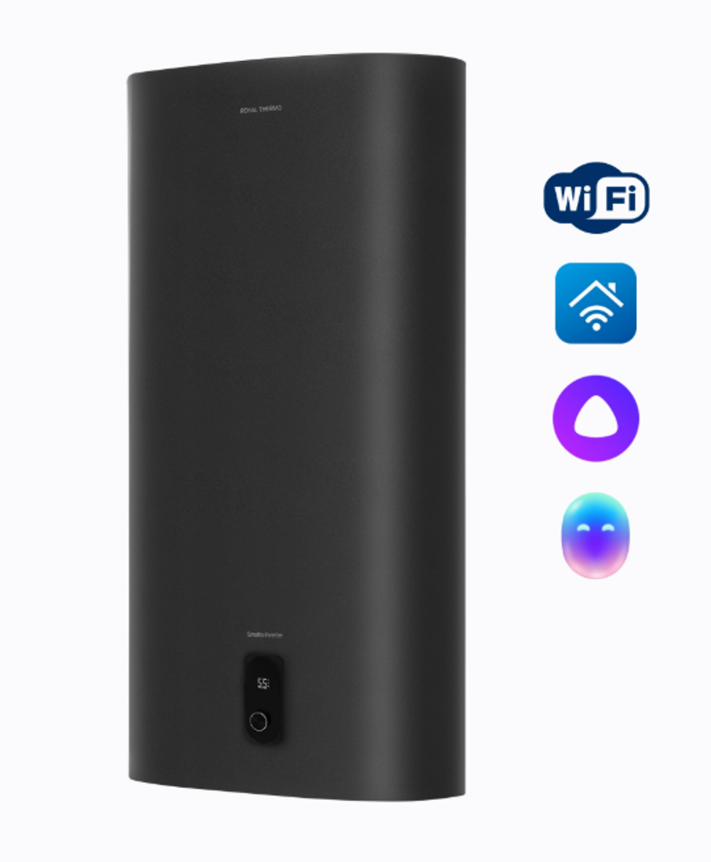Водонагреватель Royal Thermo RWH 100 Smalto Inverter Grafit, 100л, белый,эмаль, шт