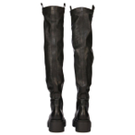 RICK OWENS/RO Calfskin Over the knee Boots Men"s Black