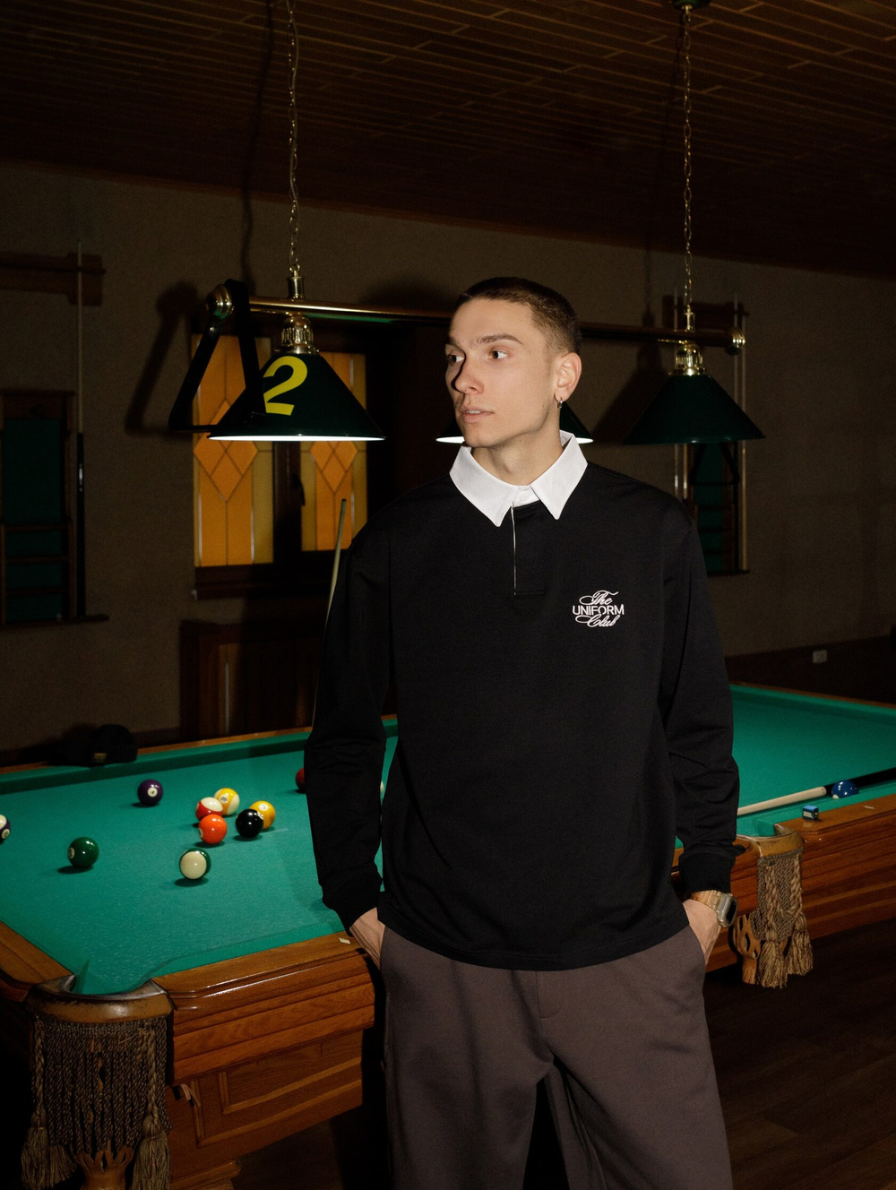 Лонгслив UNIFORM All in Rugby Polo Club черный