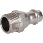 ROMMER Переходник с НР 15x3/4" из нержавеющей стали прессовой