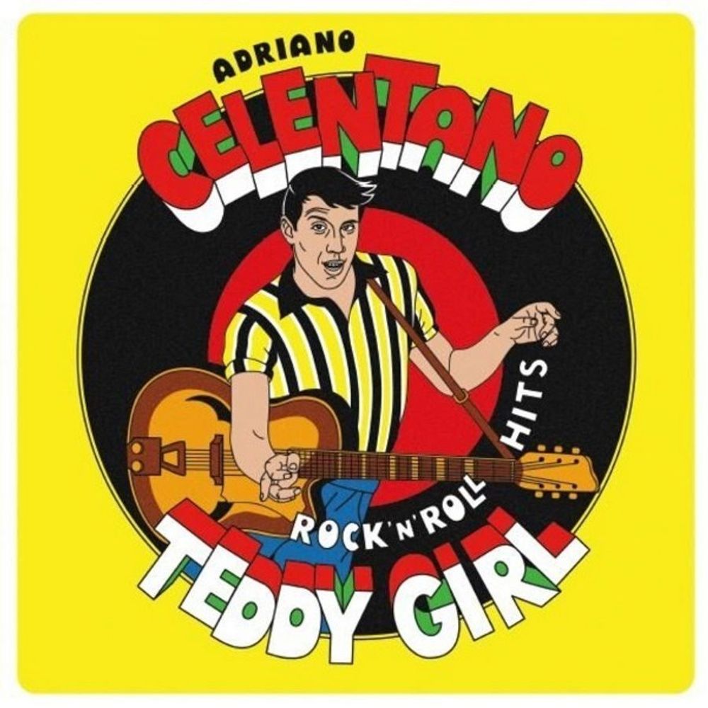 Adriano Celentano. Teddy Girl - Rock'N'Roll Hits (Желтый Винил) (LP) новая запечатанная виниловая пластинка