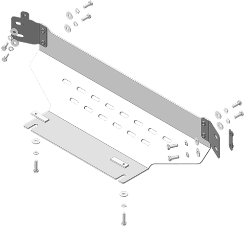 Защита Радиатора. 5 мм, Алюминий. для Dodge Ram 1500 2024-н.в., Motodor.32915