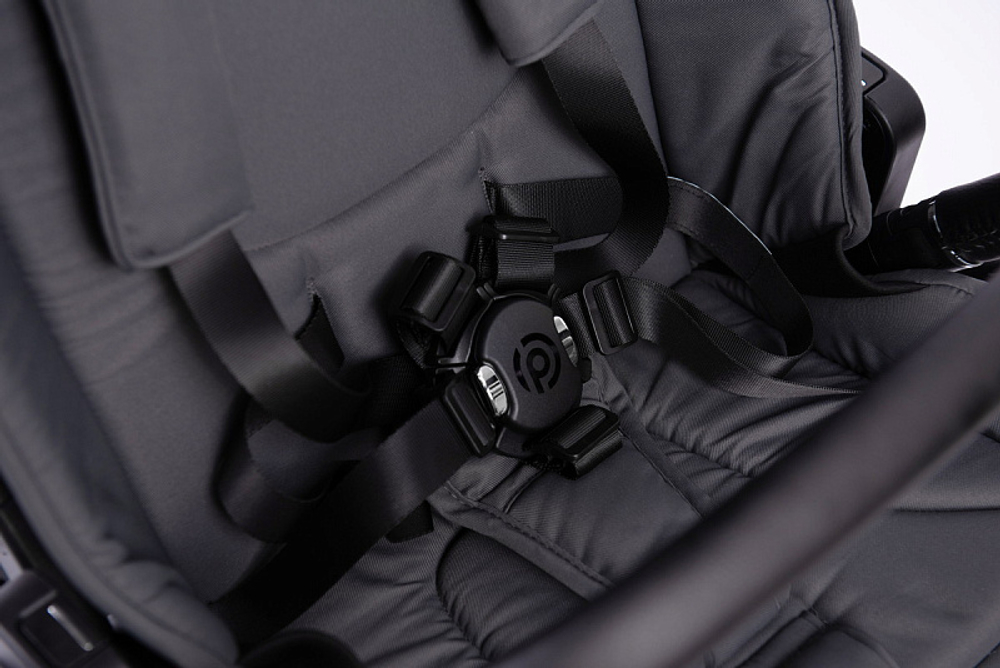 Детская коляска Peppy Monaco 2 в 1 Antrazit (графитовый), рама серая