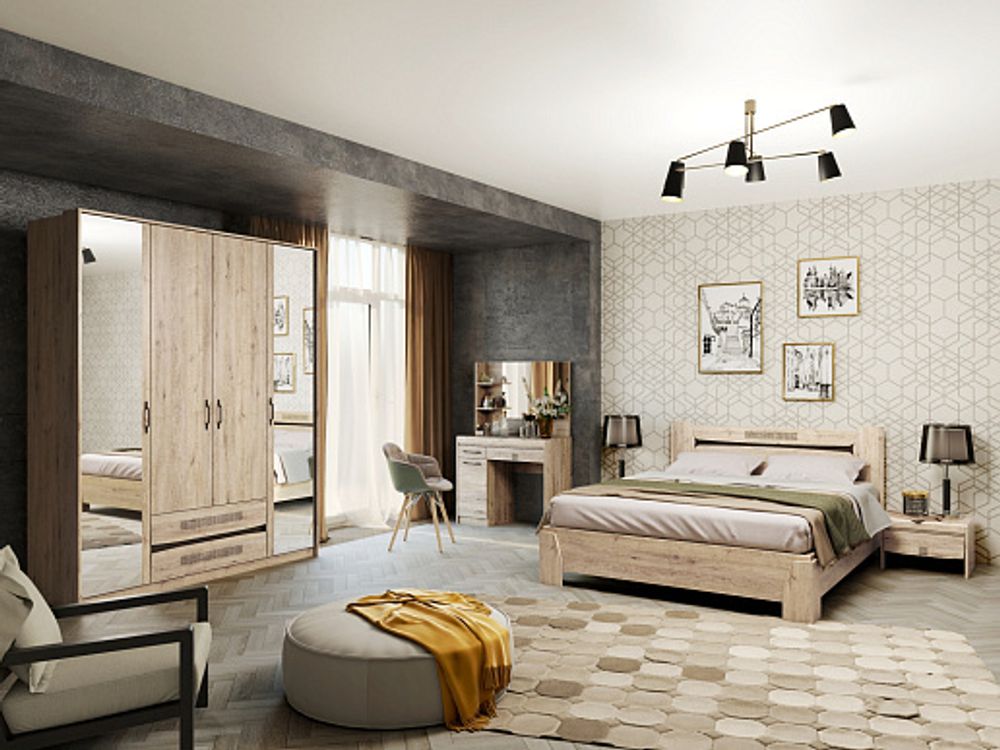 Монца Шкаф 4х ств.