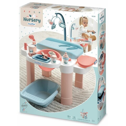 Ecoiffier Nursery - NURSERY NICLE + 13 аксессуаров Для куклы 32 см 1839