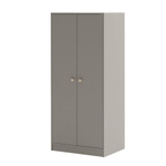 Шкаф для одежды, 74х55х175, Марм, распашной, в прихожую, со штангой и полкой, серый, Dipriz