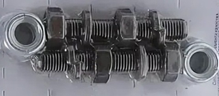 Комплект крепления опор шаровых 2108 (4болт+4гровер+2гайки нейлон) (к-т) (ОАО «БелЗАН») (№7\Е40)