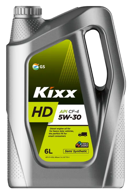 Моторное масло для дизелей Kixx HD CF-4 5W-30, полусинтетическое, 6 л