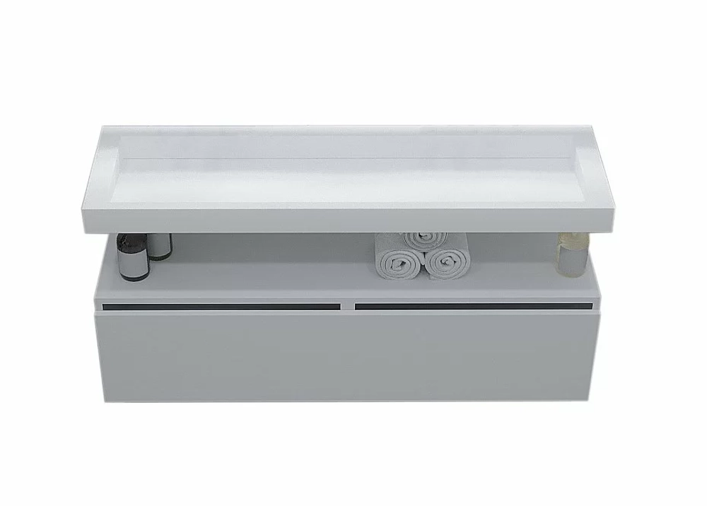 Нижняя тумба Armadi Art VALLESSI UNO-S 120 белый глянец