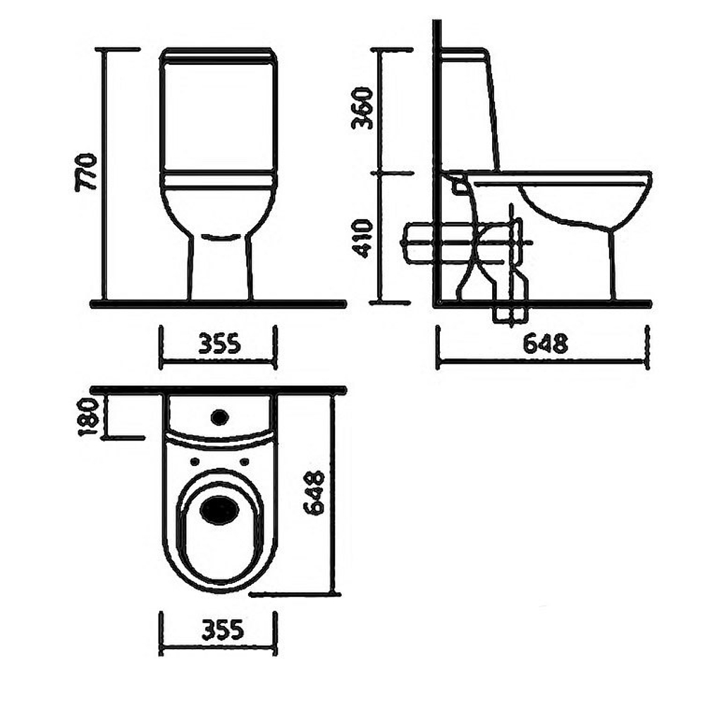 Унитаз-компакт Sanita Luxe Next  с сидением дюропласт