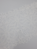 Кружево эластичное белое КС195 (21 см)