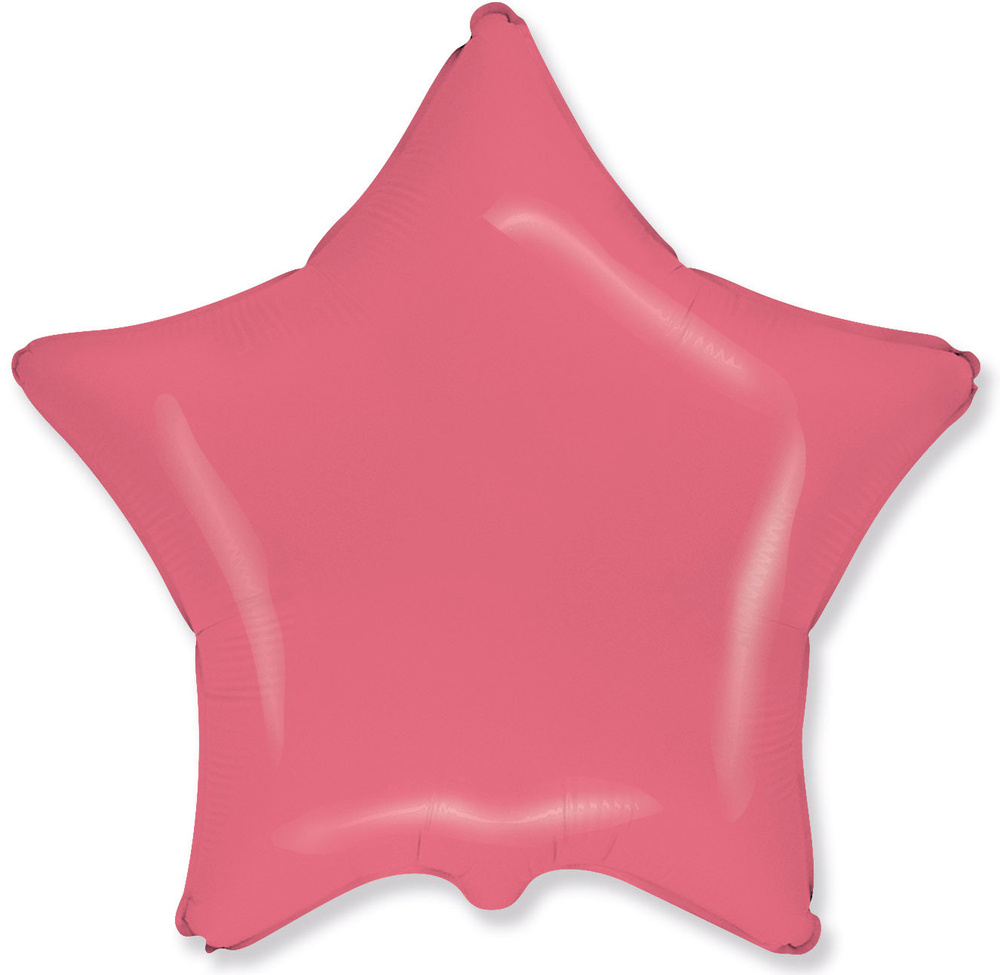 Шар (18""/46 см) Звезда, Коралловый, Макарунс, 1 шт. д55