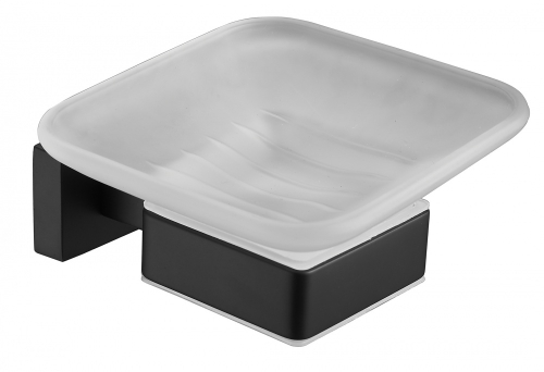 5003-C Мыльница нас., стеклянная (ЧЕРНЫЙ) ViEiR  (30/1шт)