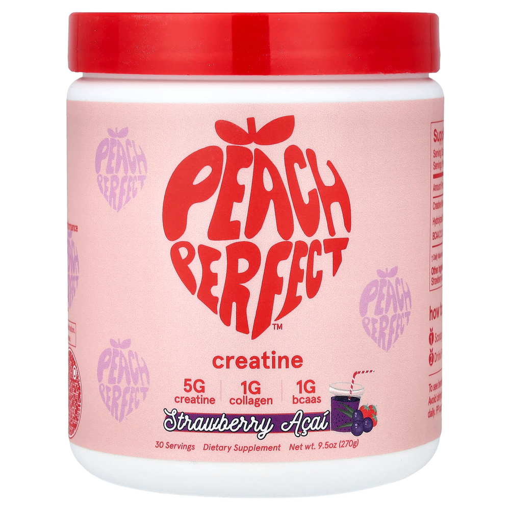 Peach Perfect, креатин, клубника и асаи, 270 г (9,5 унции)