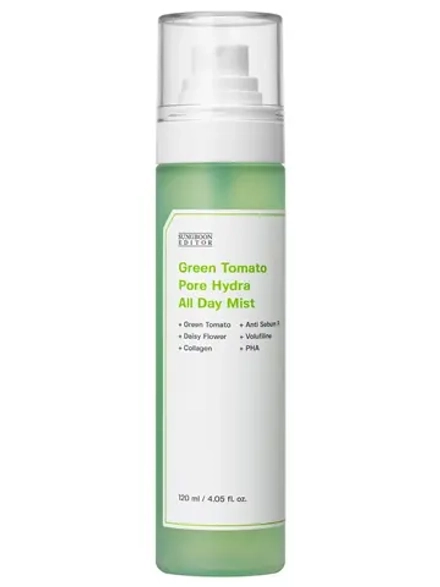 Sungboon Editor Увлажняющий мист с экстрактом зелёного томата для сужения пор Green Tomato Pore Hydra All Day Mist 120 мл