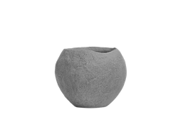 Кашпо TREEZ Effectory - Organic - Сфера - Серый ледник