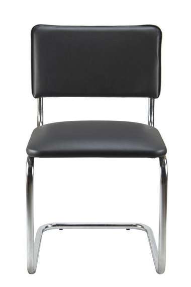Стул Сильвия 02S Черный/Металл Хром гальв.