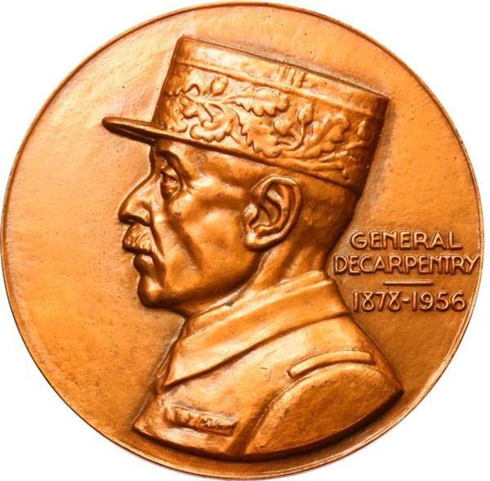 France, Fourth Republic, General Decarpentry Bronze Medal, 1956