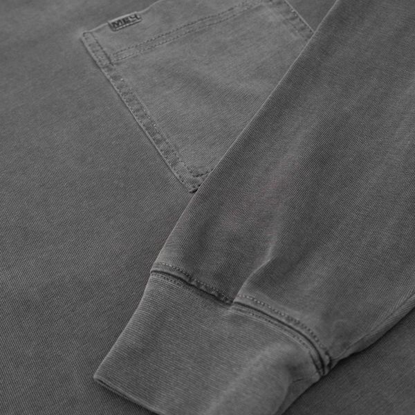 Лонгслив SS24 Garment Dyed серый - фото 3
