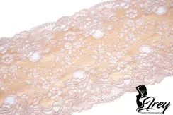 03-169 ОПТ Кружево эластичное 22 см, телесный/бежевый