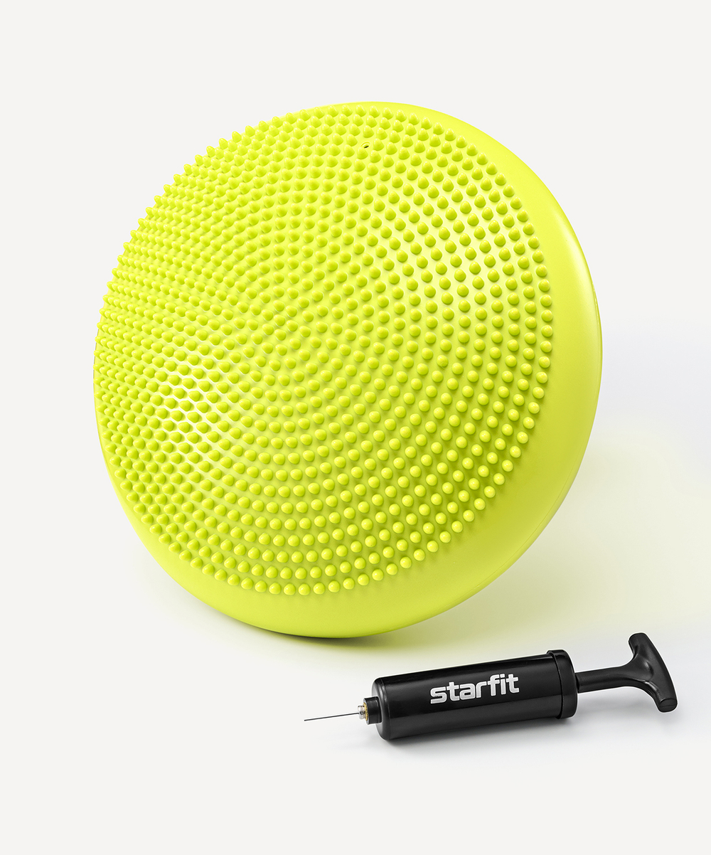 Диск балансировочный STARFIT BP-104, с насосом, массажный, лаймовый