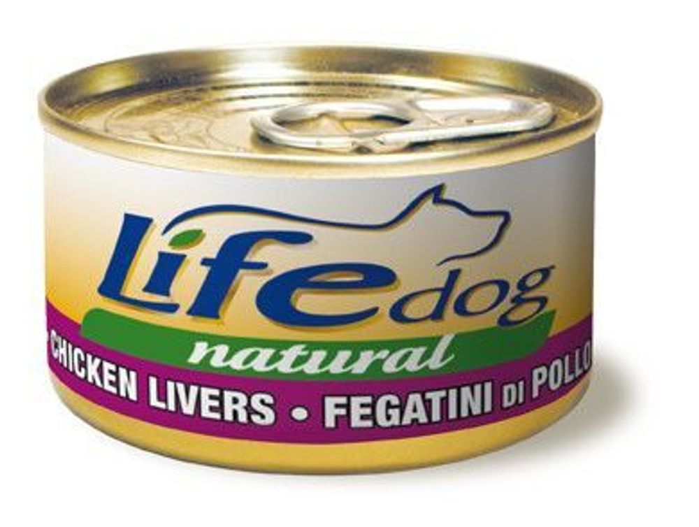 Lifedog chunks of chicken liver консервы для собак кусочки куриной печени в соусе 90 г