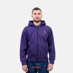  Толстовка мужская Carhartt WIP Hooded American Script Jacket  артикул:I033063_aura - купить в магазине Дайс