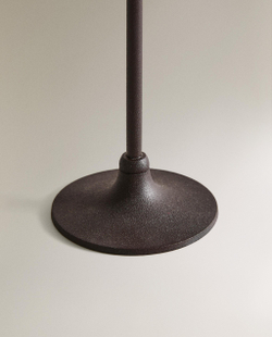 Zara Home Подсвечник из латуни, цвет чёрный, 23 см